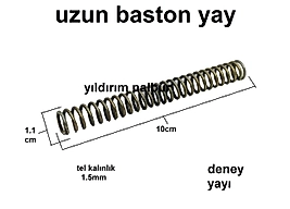 BASTON YAY ÖGRENCİ DENEY YAYI UZUN TİP