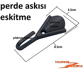 PERDE ASKISI DEKORATİF ESKİTME HAVLU ASKI PERDE TUTMA TEKLİ ASKI