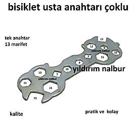 BİSİKLET ANAHTARI ESKİLERDEN DAĞ BİSİKLETİ ÇOCUK BİSİKLETİ