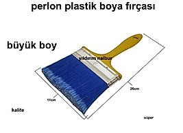 PERLON FIRÇA PLASTİK BOYA BADANA FIRÇASI BÜYÜK BOY