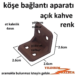 MASA GÖNYESİ AÇIK KAHVERENGİ L KÖŞEBENT MOBİLYA PLASTİK APARAT EK APARATI