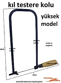 KIL TESTERE KOLU UZUN YÜKSEK BOYLU PROFESYONEL AHŞAP SAP HOBİ TESTERE KALİTE