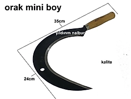 ORAK OT KESME BIÇAĞI ORAK TIRPAN AHŞAP SAPLI BUDAMA ÇİM BİÇME