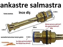 TEMA ANKASTRE İNCE DİŞ SALMASTRA TAHARAT MUSLUĞU İÇİ AÇ KAPA SİAMP TAHARET MUSLUK İÇİ GÖMME REZERVU