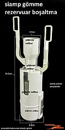 SİAMP GÖMME REZERVUAR ÜST BOŞALTMA YENİ MODEL İÇ TAKIM SİFONU