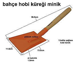 BAHÇE KÜREK HOBİ KÜREĞİ MİNİK KÜÇÜK KÜREK SAĞLAM EL KÜREĞİ