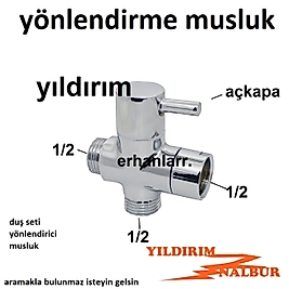 DUŞ SETİ YÖNLENDİRCİ MUSLUK SÜRGÜLÜ DUŞ SETİ AÇ KAPA VANA YÖN VERİCİ