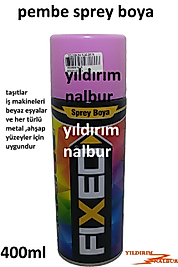 PEMBE SPREY BOYA 400ML PEMBE RENK PÜSKÜRTMELİ BOYA AHŞAP METAL