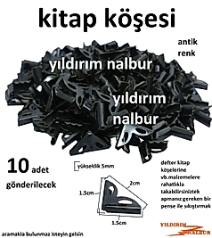 KİTAP KÖŞESİ METAL ANTİK ESKİTME RENK DEFTER KÖŞE KAPLAMASI AJANDA KÖŞESİ KALİTE