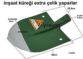 KÜREK İNŞAAT BAHÇE KÜREĞİ HAKİKİ ÇELİK YAPARLAR HARÇ KÜREĞİ