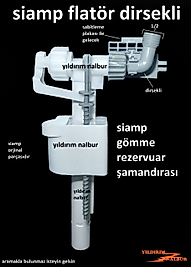 SİAMP GÖMME REZERVUAR DİRSEKLİ FLATÖRÜ YARIM PARMAK ŞAMANDIRA İÇ TAKIM