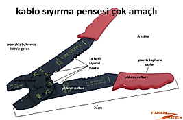 KABLO SIYIRMA PENSESİ ELEKTİRİK KABLOSU SIYIRMA APARATI