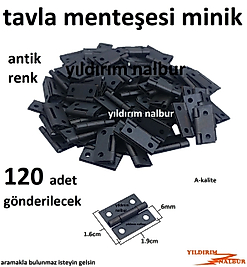 TAVLA MENTEŞESİ ANTİK RENK YAPRAK MENTEŞE MİNİ BOY 1.9CM KUTU MENTEŞESİ