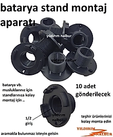10 ADET BATARYA STANDI MONTAJ APARATI MUSLUK BAĞLAMA TEŞHİR ÜRÜN STANT A BAĞLAMA APARATI
