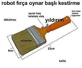 ROBOT FIRÇA SAPTAK FIRÇA EĞRİ FIRÇA AYARLI FIRÇA