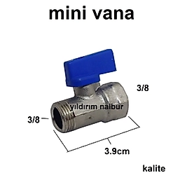 MİNİ VANA 3/8 KÜRESEL VANA TAHLİYE VANASI