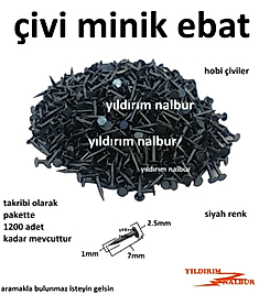 AĞAÇ ÇİVİSİ 7MM SİYAH RENK HOBİ ÇİVİ MENTEŞE ÇİVİSİ MİNİ TOKA ÇİVİSİ HOBİ ÇİVİ KÜÇÜK BOY AHŞAP ÇİVİ