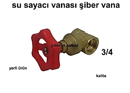 ŞİBER VANA 3/4 SU SAYACI VANASI SAAT VANASI