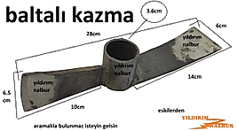 BALTALI KAZMA RAY ÇELİK KALİTELİ BALTALI ÇAPA ODUN KIRMA TOPRAK KAZMA