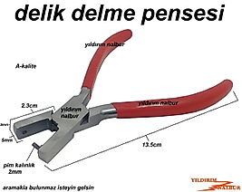 DELİK DELME PENSESİ DERİ DELME KEMER DELME ALETİ DELİCİ PENSE