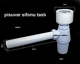 PİSUVAR SİFONU TASLI SİFON PİS SUVAR GİDER BORUSU