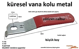 KÜRESEL VANA KOLU 2PARMAK- 1-1/4 VE 1-1/2 MUSLUK KOLU 12MMX8MM