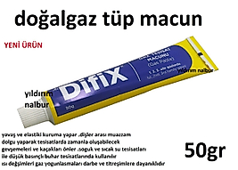 DOĞALGAZ MACUNU TÜP 50GR GAZ MACUNU GAZ İLACI