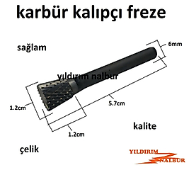 KARBÜR KALIPÇI FREZE KÜT KAFA KALIPÇI TORNA UCU TAŞLAMA