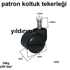 SEHPA TEKERLEĞİ KOLTUK TEKERLEĞİ KALIN PİMLİ PATRON KOLTUK TEKER