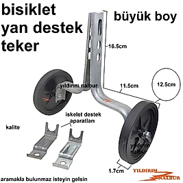 BÜYÜK BOY BİSİKLET YAN DESTEK TEKER ÇİFTLİ DENGE TEKERLEK YAN TEKERLEĞİ