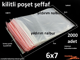 KİLİTLİ POŞET KİLİTLİ TORBA 6X7 2000 AD