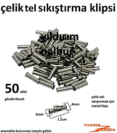 ÇERÇEVE ASKISI ÇELİK TEL BAĞLAMA KLİPS METAL SIKISTIRMA APARATI BORU TİPİ