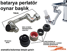 LAVABO BATARYA UCU DÖNER PERLATÖR UZATMA BATARYA BORUSU UCU