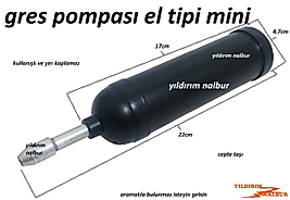 GRES POMPASI EL TİPİ MİNİ BOY GRESS YAĞI POMPASI CEP POMPA KATI YAĞ POMPASI