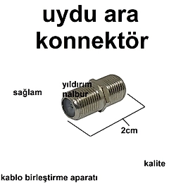 UYDU KONNEKTÖR ARA BAĞLANTI UYDU KABLOSU UCU ANTEN KABLOSU UCU