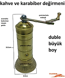 EL DEĞİRMENİ KAHVE TOHUMU KARABİBER TOHUMU ÖĞÜTÜCÜ BÜYÜK BOY