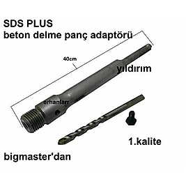 BETON PANÇ DUVAR DELME UZUN ADAPTÖRÜ 40CM 1.KALİTE SDSPLUS ON NUMARA