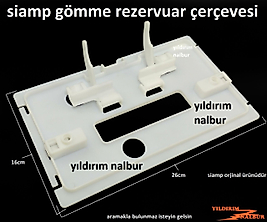 SİAMP GÖMME REZERVUAR BUTON ÇERÇEVESİ BÜYÜK BOY İÇ TAKIM BASMA DÜĞME ÇERÇEVE
