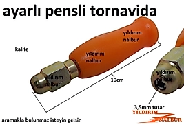 AYARLI PENSLİ TORNAVİDA 3.5MM DERİ DELME KESME BIÇAK APARATI