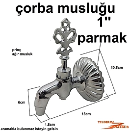 ÇORBA MUSLUĞU PRİNÇ KROM ÇORBA MUSLUK AGIR MUSLUK KALİTE