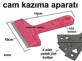 CAM KAZIMA APARATI PLASTİK 5 JİLET YER KAZIMA RASPA