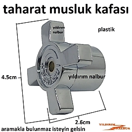 TAHARAT MUSLUK KAFASI BOŞ KAPAK TAHARET MUSLUK VOLANI PLASTİK