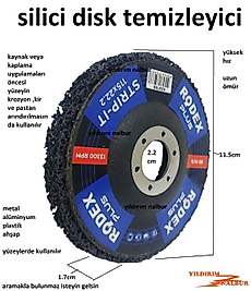 EKONOMİK SİLİCİ DİSK 115 KAYNAK DEMİR PAS TEMİZLEME SİLME TEMİZLEME KEÇE KAYNAKÇI AHŞAP SİLME SERT K