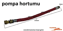 BİSİKLET POMPASI HORTUMU 17CM EL POMPASI KISA HORTUMU