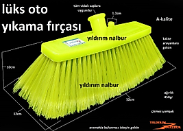 OTO FIRÇASI YIKAMACI FIRÇASI ÇOK KALİTELİ 1 NUMARA YELE ARABA YIKAMA PREFOSYONEL