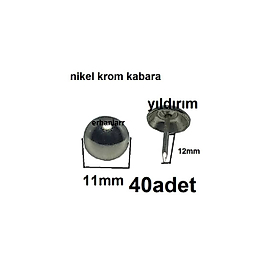 KABARA RAPTİYE ÇİVİ KOLTUK ÇİVİSİ KROM METALİK R