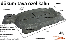 DÖKÜM TAVA KÜÇÜK BOY BOĞA MODEL FIRIN TAVA ÖZEL TAVA