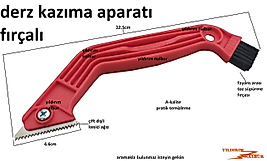 DERZ KAZIYICI FIRÇALI DERZ TEMİZLEME DERZMATİK ELMASLI FAYANS ARASI TEMİZLEME BEYAZLATMA APARATI