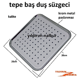 TEPE DUŞ YAĞMURLAMA SÜRGÜLÜ DUŞ SETİ BAŞLIĞI METAL