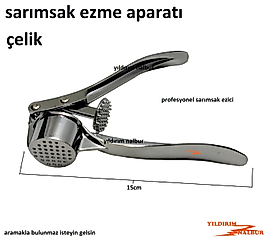SARIMSAK EZME PENSESİ ÇELİK PROFESYONEL SARMSAK EZİCİ APARAT